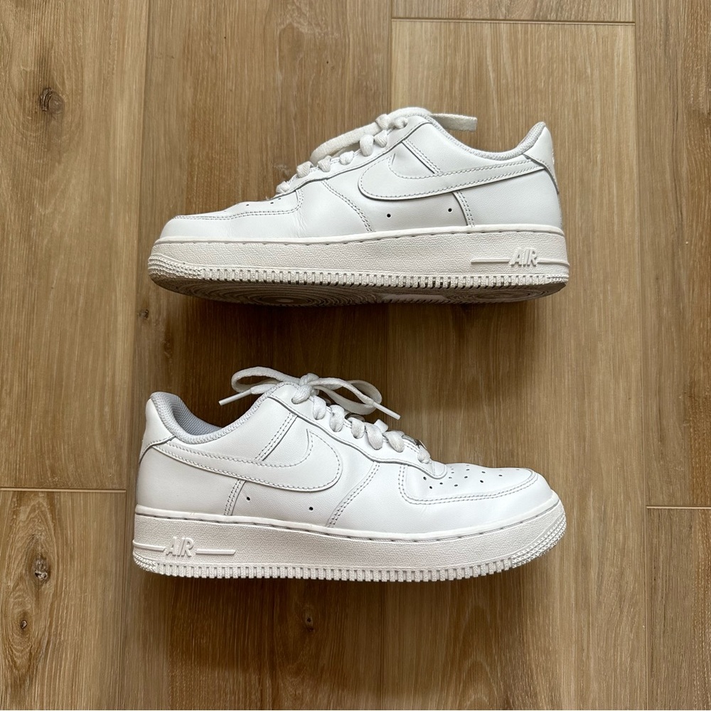 Nike Air Force 1s Women’s Triple White Low Top Sneakers